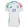 Camiseta de fútbol Italia Alessandro Bastoni 23 Segunda Equipación Euro 2024 - Hombre